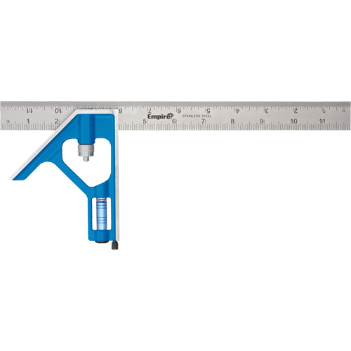 &eacute;querre combin&eacute;e True Blue, 12" lo, 1/16" Graduations, Acier, Ordinaire Northern Industrial Supply Inc.