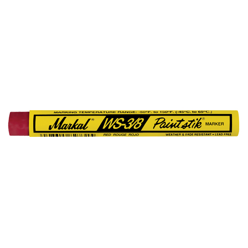 B&acirc;ton de peinture WS-3/8 Paintstik, B&acirc;ton plein, Rouge Northern Industrial Supply Inc.