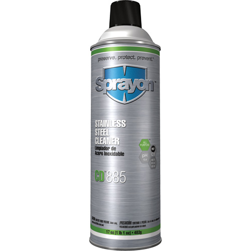 Nettoyant pour acier inoxydable CD885, 20 oz, Canette a&eacute;rosol Northern Industrial Supply Inc.