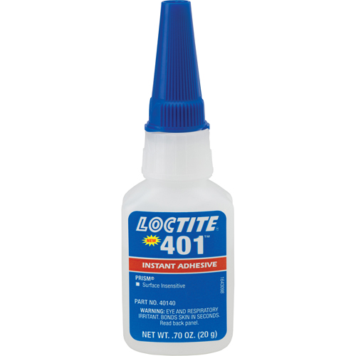 Adh&eacute;sif instantan&eacute; Prism 401, Transparent, Bouteille, 20 g Northern Industrial Supply Inc.