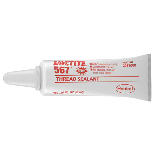 Scellant &agrave; filet haute temp&eacute;rature 567, Tube, 6 ml,  Northern Industrial Supply Inc.