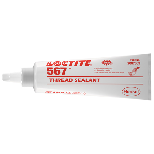 Scellant &agrave; filet haute temp&eacute;rature 567, Tube, 250 ml,  Northern Industrial Supply Inc.