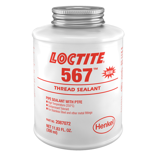 567 High Temperature Thread Sealant, Brush Top Bottle, 350 ml, -53.88° C - 204° C/-65° F - 400° F Northern Industrial Supply Inc.
