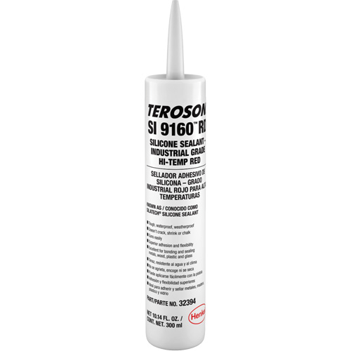 Scellant &agrave; la silicone haute temp&eacute;rature Teroson SI 9160, Cartouche, Rouge Northern Industrial Supply Inc.