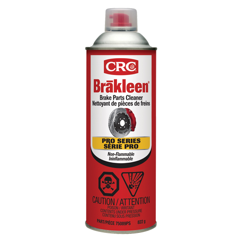 Produit de nettoyage ininflammable pour les freins de s&eacute;rie professionnelle Brakleen, Canette a&eacute;rosol Northern Industrial Supply Inc.