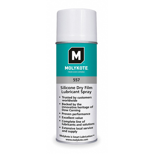 Film lubrifiant sec au silicone Molykote 557, Canette a&eacute;rosol Northern Industrial Supply Inc.