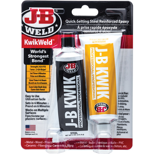Colle &eacute;poxyde KwikWeld, Deux composants, Tube, 10 oz, Gris Northern Industrial Supply Inc.