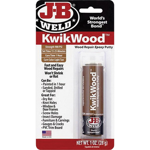 KwikWood Epoxy, 2 oz., Stick, Tan Northern Industrial Supply Inc.