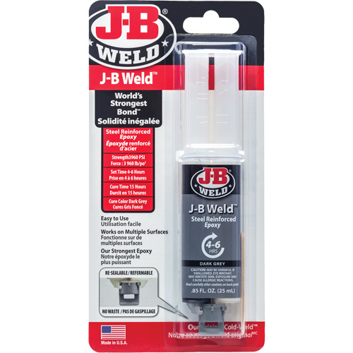 Adhesive, 25 ml, Syringe, Two-Part, Grey Northern Industrial Supply Inc.