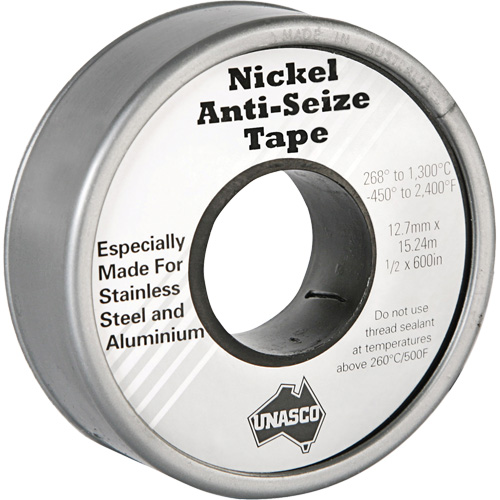 Nickel Anti-Seize Tape, 590" L x 1/2" W, Silver Northern Industrial Supply Inc.