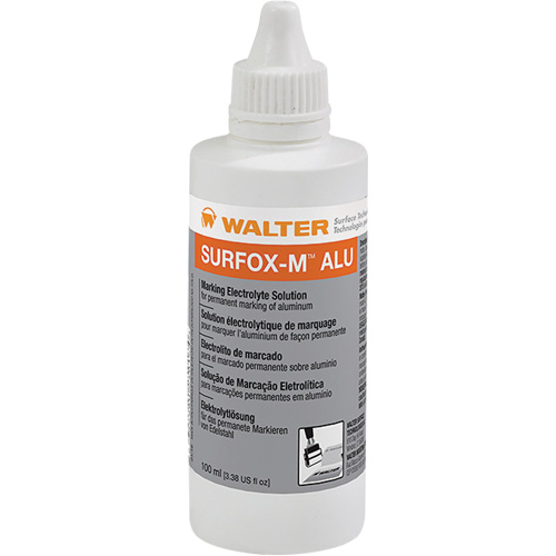Solution &eacute;lectrolytique de marquage sur l'aluminium Surfox-M Northern Industrial Supply Inc.
