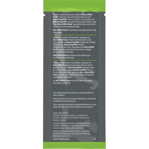 Agent nettoyant antimicrobien MicroPro Pack, 0,5 oz, Pochette Northern Industrial Supply Inc.