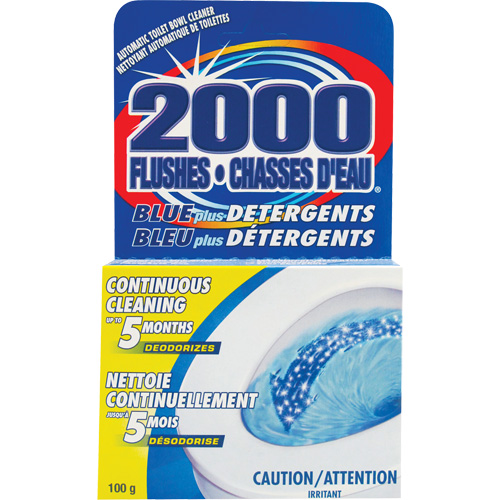 2000 Flushes&reg; Blue Plus Toilet Bowl Cleaning Detergent, 100 g, Tablet Northern Industrial Supply Inc.