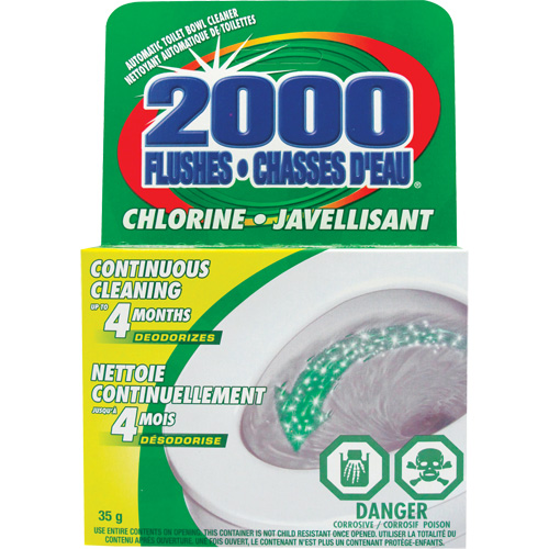 2000 Flushes&reg; Bleach Toilet Bowl Cleaner, 35 g, Tablet Northern Industrial Supply Inc.