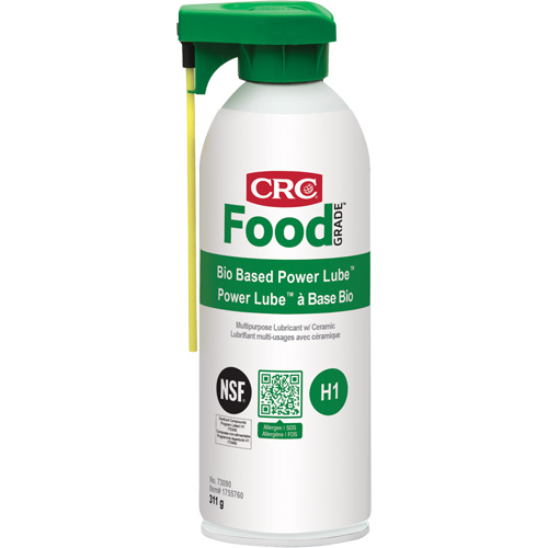 Lubrifiant polyvalent Power Lube biosourc&eacute; FoodGrade avec c&eacute;ramique, Canette a&eacute;rosol Northern Industrial Supply Inc.
