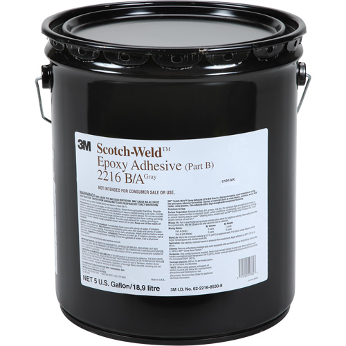 Scotch-Weld Adhesive, 5 gal., Pail, Two-Part, Grey Northern Industrial Supply Inc.