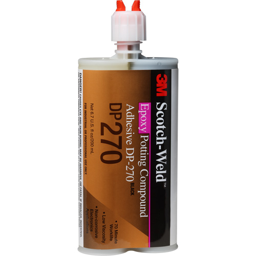 Mat&eacute;riau d'enrobement Scotch-Weld, 200 ml, Cartouche double, Deux composants, Noir Northern Industrial Supply Inc.