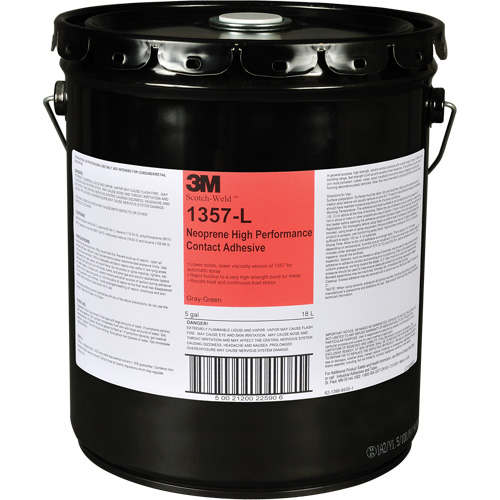 Colle contact haute performance &agrave; base de n&eacute;opr&egrave;ne, Baril, 5 gal., Vert Northern Industrial Supply Inc.