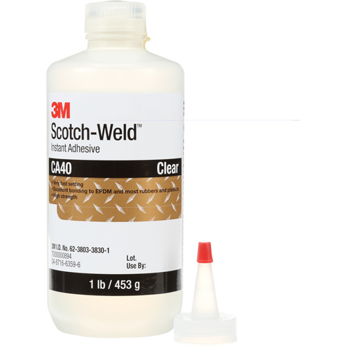 Adh&eacute;sif instantan&eacute; CA5 Scotch-Weld, Transparent, Bouteille, 1 lb Northern Industrial Supply Inc.