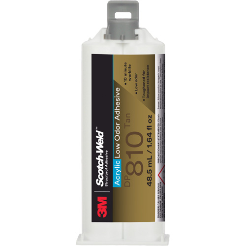 Scotch-Weld Low-Odor Acrylic Adhesive, Two-Part, Cartridge, 1.64 fl. oz., Off-White Northern Industrial Supply Inc.