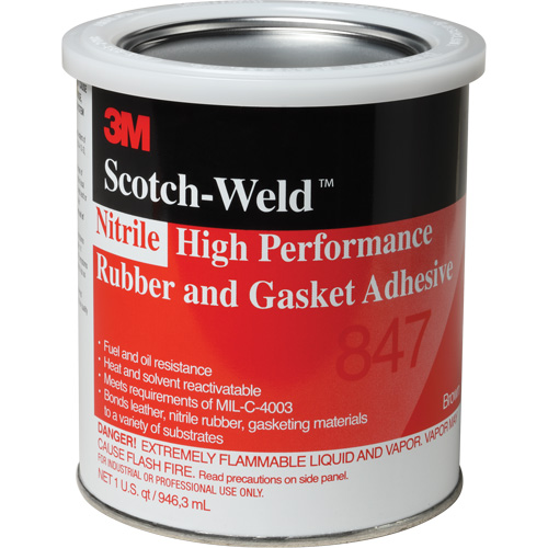 Adh&eacute;sif haute performance pour caoutchouc et joints Scotch-Weld, Gallon, Brun Northern Industrial Supply Inc.