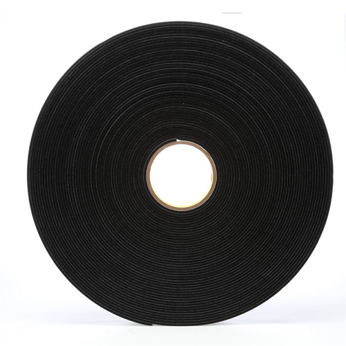 4508 Vinyl Foam Tape, 25.4 mm (1") W x 32.9 m (108') L, 125 mils, Black Northern Industrial Supply Inc.