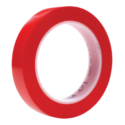 Ruban en vinyle 471, 19 mm (3/4") la x 32,9 m (108') lo, 5,3 mils, Rouge Northern Industrial Supply Inc.
