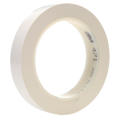 Ruban en vinyle 471, 25,4 mm (1") la x 32,9 m (108') lo, 5,3 mils, Blanc Northern Industrial Supply Inc.