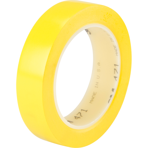471 Vinyl Tape, 25.4 mm (1") W x 32.9 m (108') L, 5.3 mils, Yellow Northern Industrial Supply Inc.