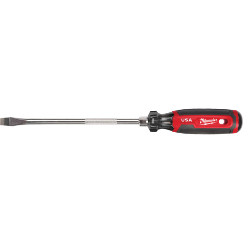Tournevis &agrave; fente, Tige de 3/8", Ronde, 330 mm lo, Prise en Coussin&eacute;e Northern Industrial Supply Inc.