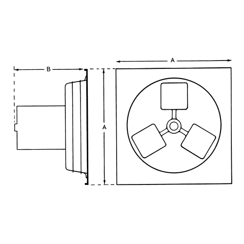 Exhaust Fan 12" 1SP Panel Series Northern Industrial Supply Inc.