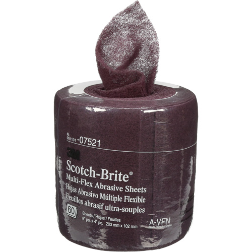 Rouleaux de feuilles Scotch-Brite, Tr&egrave;s fin, 8" la x 6-2/3 vg lo Northern Industrial Supply Inc.