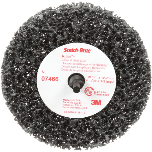 Scotch-Brite Roloc Clean and Strip Disc, 4" Dia., Extra Coarse Grit, Silicon Carbide Northern Industrial Supply Inc.