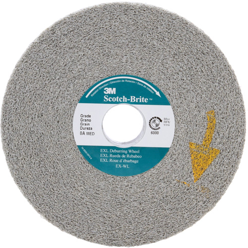 Scotch-Brite EXL Deburring Wheels, 6" x 1", 1" Arbor, Aluminum Oxide Northern Industrial Supply Inc.