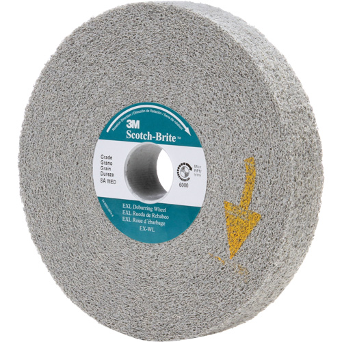 Scotch-Brite EXL Deburring Wheels, 6" x 1", 1" Arbor, Aluminum Oxide Northern Industrial Supply Inc.