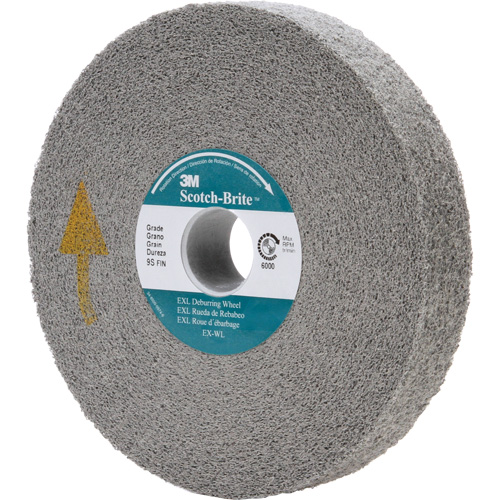Meule d'&eacute;barbage EXL Scotch-Brite, 6" x 1", Arbre de 1" Northern Industrial Supply Inc.
