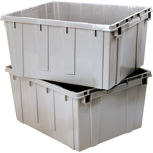 Contenant emboîtable, 21,1" la x 17,7" p x 12" h, Gris Northern Industrial Supply Inc.