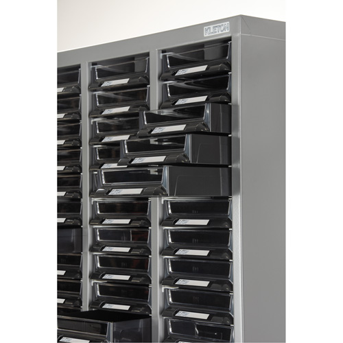 Casiers pour pi&egrave;ces KPC-300, Acier galvanis&eacute;, 60 tiroirs, 21-3/10" x 10-2/5" x 36-9/10", Gris Northern Industrial Supply Inc.