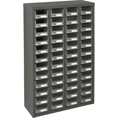 KPC-400 Parts Cabinet, Galvanized Steel, 48 Drawers, 22-3/5" x 8-7/10" x 36-9/10", Grey Northern Industrial Supply Inc.