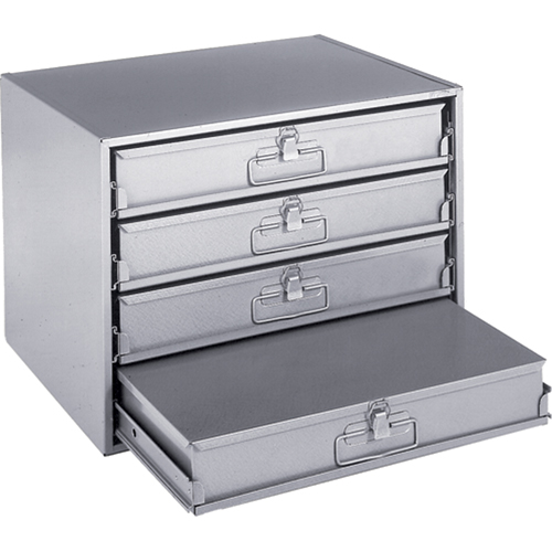 Compartment Box Cabinets, Steel, 4 Slots, 20" W x 15-3/4" D x 15" H, Grey Northern Industrial Supply Inc.