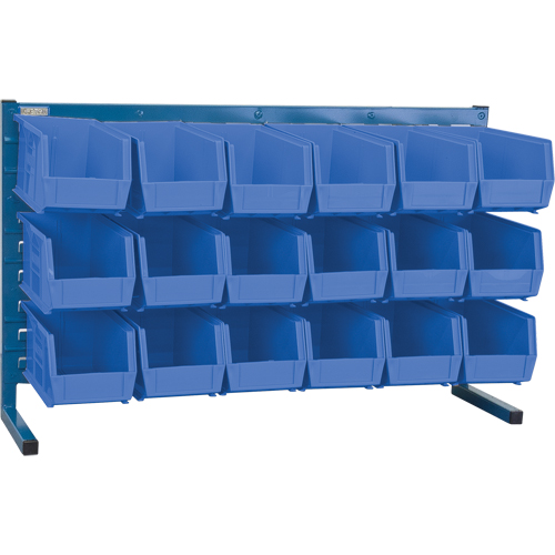 Louvered Rack with Bins, 18 Bins, 8-1/4" W x 36" D x 22" H Northern Industrial Supply Inc.