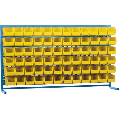 Rayonnage &agrave; persienne avec bacs, 72 bacs, 72" la x 15" p x 40" h Northern Industrial Supply Inc.