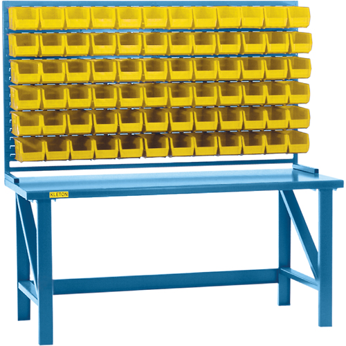 Rayonnage &agrave; persienne avec bacs, 72 bacs, 72" la x 15" p x 40" h Northern Industrial Supply Inc.