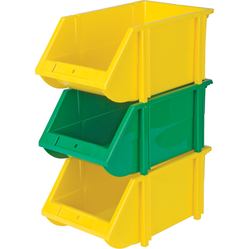 Bac empilable & &agrave; suspendre, 5-7/8" la, 4-11/16" h x 9-13/16" p, Jaune Northern Industrial Supply Inc.