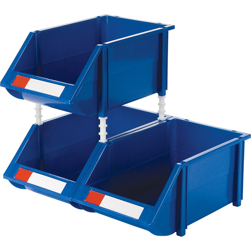 Bac empilable & &agrave; suspendre, 8-3/16" la, 6-3/16" h x 14" p, Bleu Northern Industrial Supply Inc.