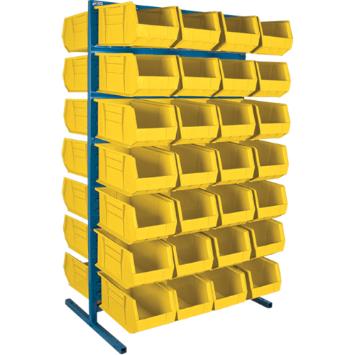 Support stationnaire deux c&ocirc;t&eacute;s pour bacs, 36" la x 24" p x 61" h, 56 bacs Northern Industrial Supply Inc.