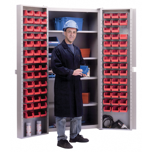 Deep-Door Combination Cabinet, 38" W x 24" D x 72" H, 4 Shelves Northern Industrial Supply Inc.
