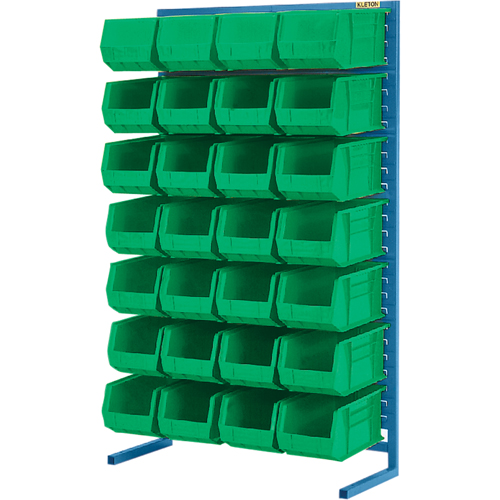 Support stationnaire pour bacs &agrave; un c&ocirc;t&eacute;, 36" la x 12" p x 61" h, 28 bacs Northern Industrial Supply Inc.