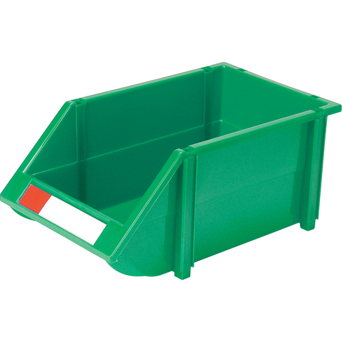 Stack & Hang Bin, 8-3/16" W x 6-3/16" H x 14" D, Green Northern Industrial Supply Inc.