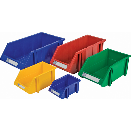 Stack & Hang Bin, 7-7/8" W x 7" H x 17-11/16" D, Red Northern Industrial Supply Inc.